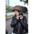 thumbnail image 3 of Casco de seguridad para motocicleta y scooter Four Seasons, casco retro portátil de invierno, casco de medio casco para hombres y mujeres, casco de vehículo eléctrico Harley, 3 of 6