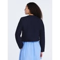 thumbnail image 4 of Free Assembly Women's Collarless Nubby Jacket with Long Sleeves, Sizes XS-XXL, 4 of 6