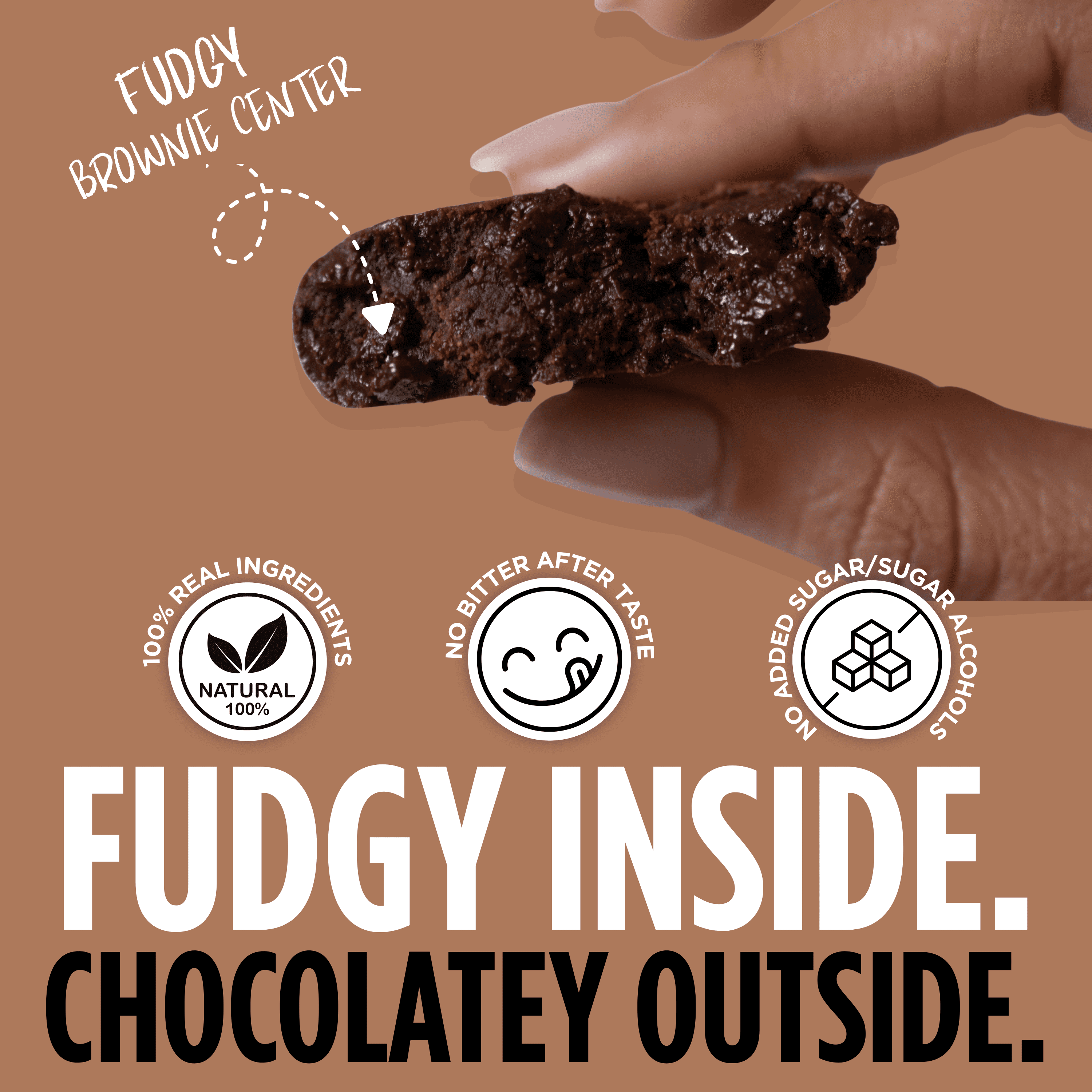 100 Cal Snacks Protein Bars, Chocolate Brownie, Vegan Gluten Free Snack Bars, Zero Sugar Added,  0.88 oz, 20 Count