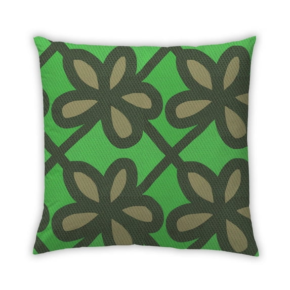 Ahgly Company Outdoor Square Contemporary Throw Pillow, 18 inch by 18 inch