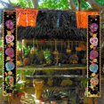 thumbnail image 3 of Couplet Sugar Skull Wall Hanging Sign Decorative Creative Mexican Dead Day Holiday Party Decorations, 3 of 5
