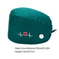 thumbnail image 5 of Paquete De 4 Gorros De Trabajo Para Enfermera, Servicio Prolongado, Color Puro, Botón Pulido Opaco, Gorros De Trabajo Multifuncionales Unisex, Uniformes De Trabajo Cateissary AP008643-01, 5 of 5