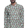 thumbnail image 4 of Atasi Ensemble de Pyjama Kurta Asymétrique Imprimé Long pour Hommes Vêtements de Fête, 4 of 4
