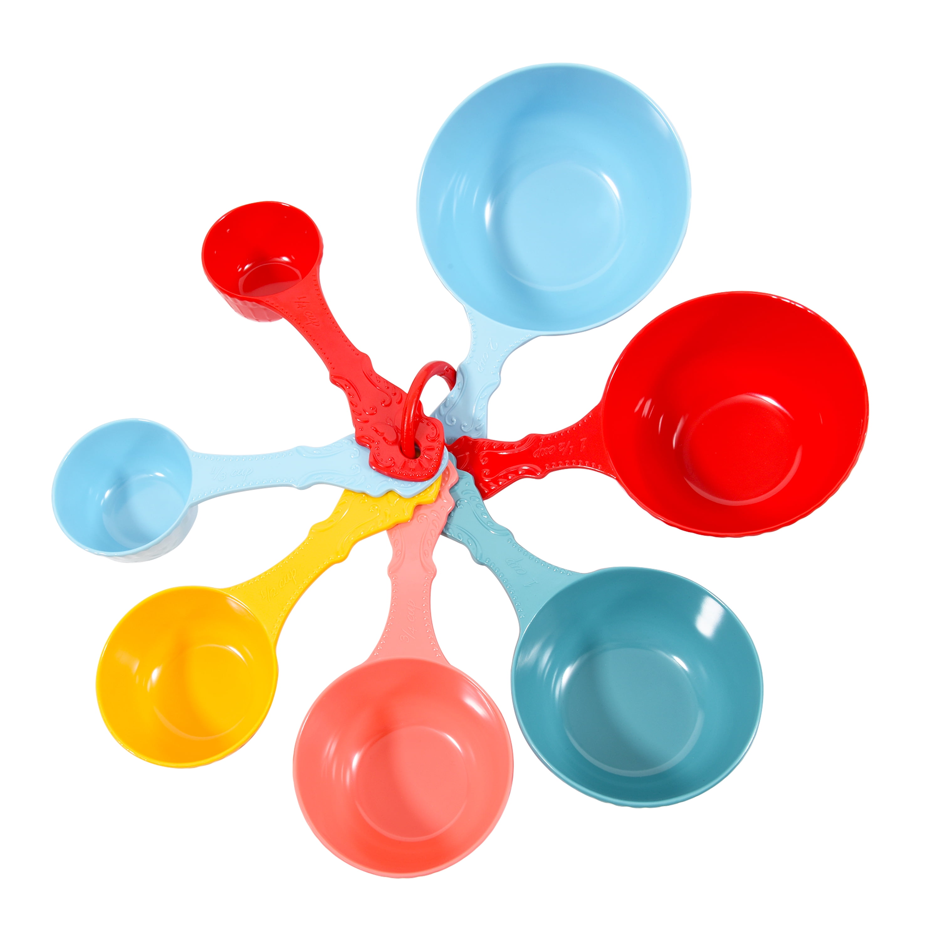 The Pioneer Woman 7Piece Melamine Timeless Beauty Measuring Cup Set