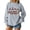 Gray, variant on Nmnitkp Sweatshirt For Women Christmas Printed Sweatshirt Cozy Fleece Long Sleeve Pullover Holiday Gift Idea Wine,M