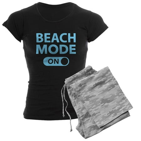 

CafePress - Beach Mode On - Women s Dark Pajamas