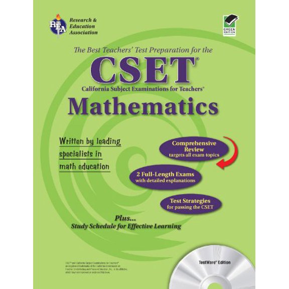 Pre-Owned CSET Mathematics [With CDROM]