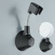 thumbnail image 1 of Soporte universal ajustable para cabezal de ducha | Montaje adhesivo sin taladro | Soporte de pared de plástico para ducha de mano | Capacidad de carga de 9 kg | Plateado, negro y blanco, 1 of 6