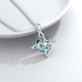 thumbnail image 5 of Celtic Witches Knot Necklace, 925 Sterling Silver Rose Gold Plata  Original Collar with Moonstone Witchy Jewelry Gift for Women, 5 of 10