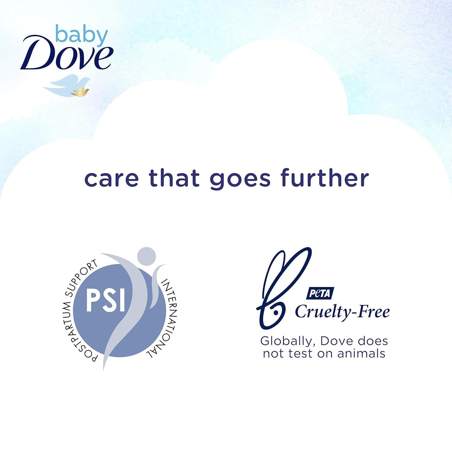 Baby Dove Rich Moisture Bathing Bar -Gentle Soap for Baby 3.17 oz- 12 Pack
