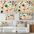 thumbnail image 4 of Designart "Orange Blue Mid Century Geometric composition I" Mid-century Canvas Art Print, 4 of 5