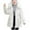 White, variant on Fashion Winter Warm Hooded Coats for Womens Plus Size Casual Loose Solid Color Pocket Zippered Reversible Long Coat