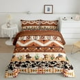 thumbnail image 2 of jejeloiu Rustic Western Cowboy Full Size Comforter Sets,Desert Botanical Cactus Bedding Comforter Set,Brown Geometric Triangle Bedding Sets For Boys Kids,Breathable Home Decor Reversible,3 Pieces, 2 of 8
