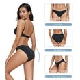 thumbnail image 2 of ANLIQI Modal Underwear Women Supersoft Bikini Panties for Women Pack Hi Cut Hipster Breathable Comfy Stretchy Ladies Undies(6B,S), 2 of 7