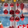 thumbnail image 1 of Juego de 10 bolas decorativas navideñas perfecl rojo, 1 of 8