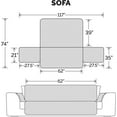 thumbnail image 2 of FurHaven Pet Products Reversible Sofa Furniture Protector - Espresso/Clay, Sofa, 2 of 8