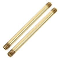 MLINS 2pcs Pure Copper Hollow Straight Tube External Thread for DIY Lamp Fixtures Easy Installation for M10  Wall Lamps Pendant Lights