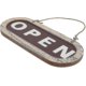 thumbnail image 1 of Open/closed Sign,wooden Door Plaque,wooden Shop Door Sign Double,sided Hanging Sign-yvan, 1 of 2