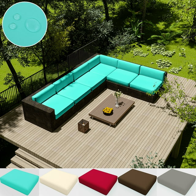 Lapalife Patio Cushion Covers Replacement, Waterproof Outdoor Cushion