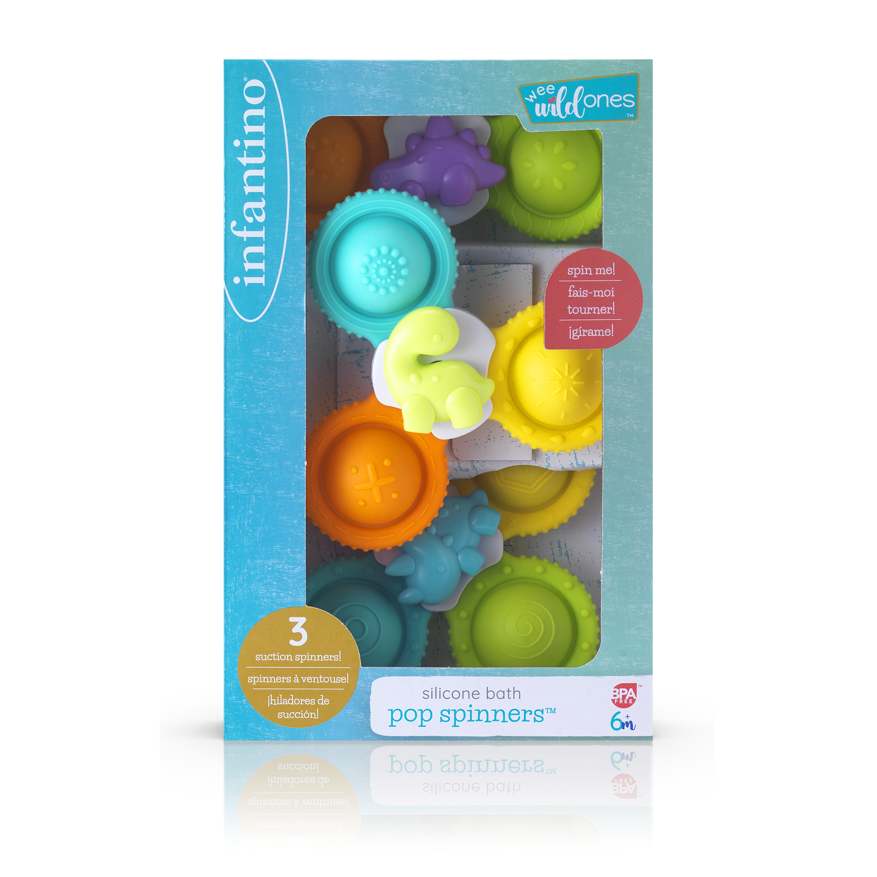 Infantino Silicone Bath Pop Spinners 3-Pack photo 8