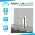 thumbnail image 6 of KBFmore 350 ml Round Stainless Steel Kitchen Soap or Lotion Dispenser with 360 Degree Swivel Spout, 6 of 8