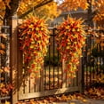 thumbnail image 4 of AYktou Fall Hanging Plants Vines for Room Decor, 29.5 Inch Artificial Morning Glorys Persian Grass Garlands, UV Resistant Farmhouse Faux Plants Vines for Indoor Outdoor Home Porch Garden Decor, 4 of 5