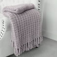 thumbnail image 4 of Home Soft Things Space Yarn Throw - Lilac - 50" x 60", 4 of 7