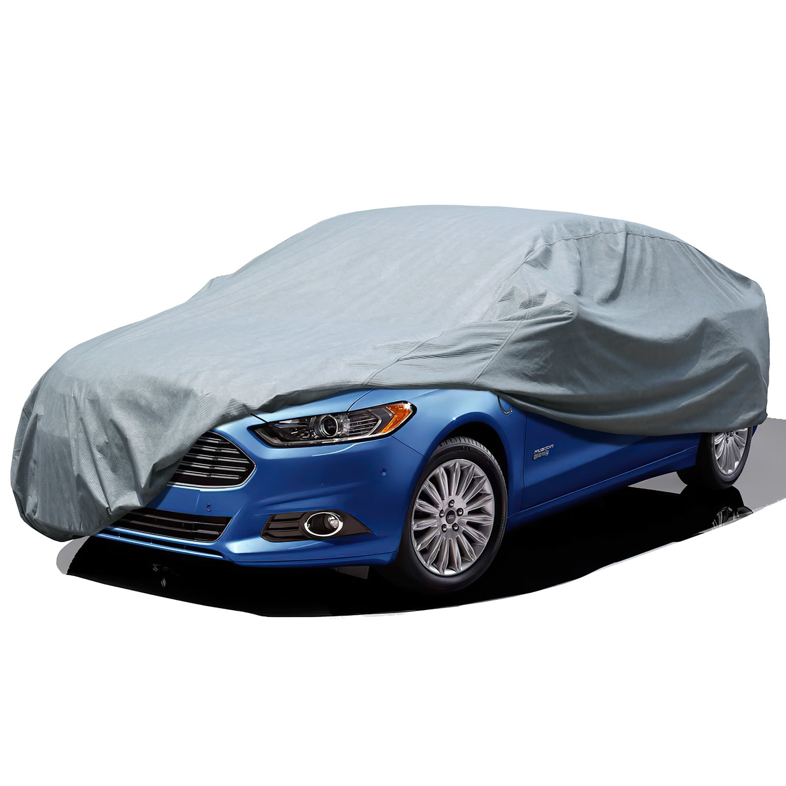 Leader Accessories Car Cover Basic Guard 3 Layer Dust UV Ray Resistant Universal Fit Outdoor Full Sedan Cover Up To 185 