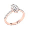 thumbnail image 2 of Imperial 1 Ct TDW Marquise Diamond Halo Engagement Ring in 10K Rose Gold (H-I, I2), 2 of 4