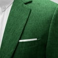 thumbnail image 7 of Jerdar Men's Linen Blazer Jacket Lapel Collar One Button Single Breasted Solid Color Slim Fit Long Sleeve Spring Summer Casual Business Wedding Lightweight Breathable Sport Coat Top, 7 of 7