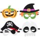 thumbnail image 1 of 4 máscaras de fieltro divertidas para fiestas de Halloween, bailes y cosplay., 1 of 7