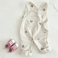 thumbnail image 3 of Baby Girl Corduroy Overall with Floral Embroidery, Beige, Spring & Fall, 6-9M to 2-3Y, 3 of 9