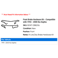 thumbnail image 2 of Front Brake Hardware Kit - Compatible with 1994 - 2000 Kia Sephia 1995 1996 1997 1998 1999, 2 of 2
