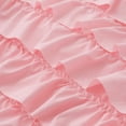 thumbnail image 3 of NTBED Ruffled Twin Comforter Set Casual Textured Chic Princess Bedding Set Pink, 3 of 5
