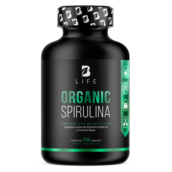 Espirulina Orgánica B Life 150 Cápsulas 500 mg