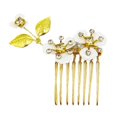 thumbnail image 1 of Accesorio elegante para el cabello Jinwen Novia Flor de imitación Peine de pelo de diamantes de imitación nupcial, 1 of 8