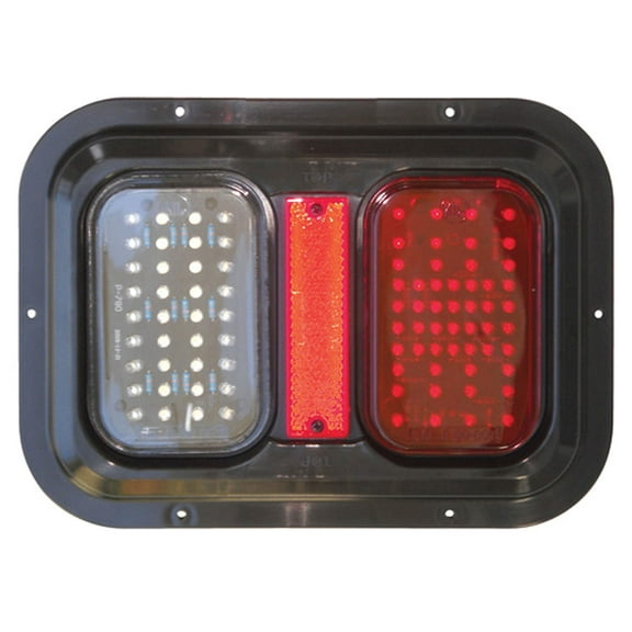 WEATHERPROOF LED TAIL LAMP TURN SIGNAL AND BRAKE LIGHT W/ LED BACK UP LIGHT