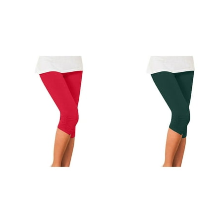 (2-Pack) 2025 New Womens Casual Elastic Women Panties Plus Size Boxes Pleated Cropped Leggings Hanging Teacher Skirt Tendon Pencil Shorts