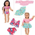 thumbnail image 4 of ZITA ELEMENT 10 Sets 18 Inch Doll Clothes, 18 Pcs Dresses Swimsuits Jumpsuits Tights and Outfits, 4 of 8