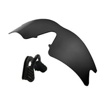Walleva Black Replacement Lenses And Black Nosepad For Oakley M Frame Sweep Sunglasses