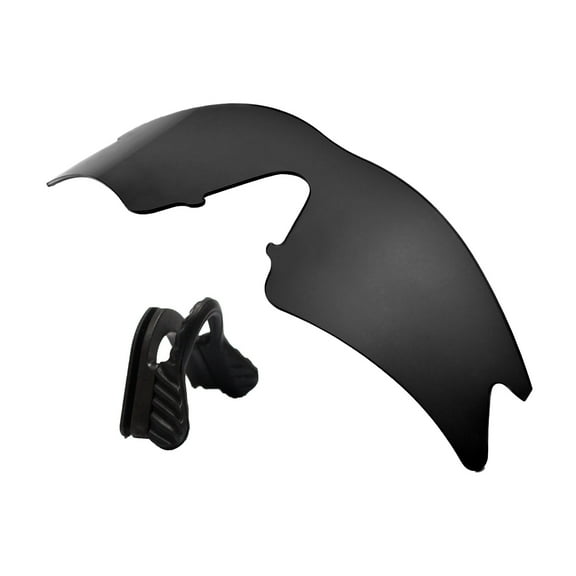 Walleva Black Replacement Lenses And Black Nosepad For Oakley M Frame Sweep Sunglasses