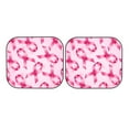 thumbnail image 7 of Disketp 2 Piece Breast Cancer Ribbons Awareness Pattern Windshield Sunshades,Folding Windshield Sun Shade For Car Suv Trucks Sedan,Blocks Uv Rays Sun Visor Protector-Small, 7 of 7