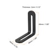 thumbnail image 2 of Adjustable Corner Code, 4 Pack 48x48mm - Stainless Steel 90-degree L-Shape Corner Brace, for Fixed (Black), 2 of 5