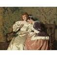 thumbnail image 2 of Max Volkhart 24x19 Black Ornate Framed Double Matted Museum Art Print Titled: Two Friends, 2 of 5