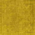 thumbnail image 1 of Ahgly Company Indoor Square Oriental Yellow Industrial Area Rugs, 8' Square, 1 of 4