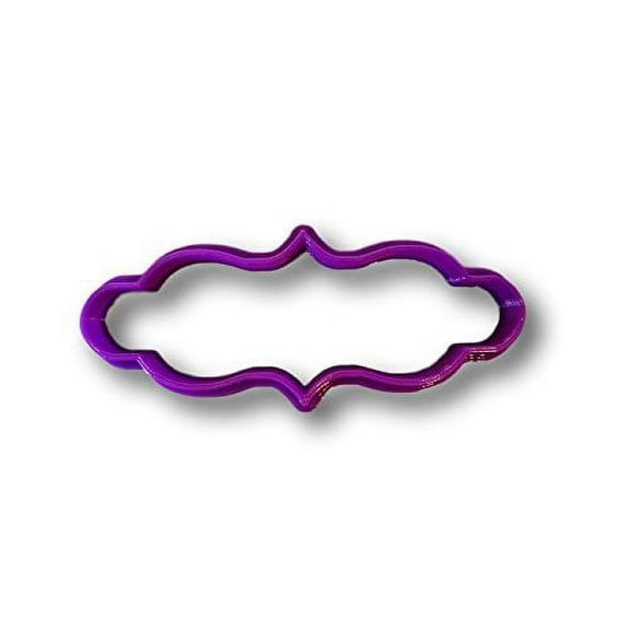 Fancy Label cookie cutter (3.5 Inch)- Fast Shipping - Sharp Edges - Exceptional Quality