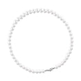 thumbnail image 4 of Collar de perlas simuladas, redondo, liso, de una sola capa, elegante collar de perlas de imitación para mujeres y hombres, 13,8 de largo, 4 of 12