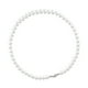 thumbnail image 4 of Collar de perlas de imitación redondo liso de una sola capa elegante collar con cuentas de perlas de imitación para mujeres y hombres de 13,8 de longitud, 4 of 8