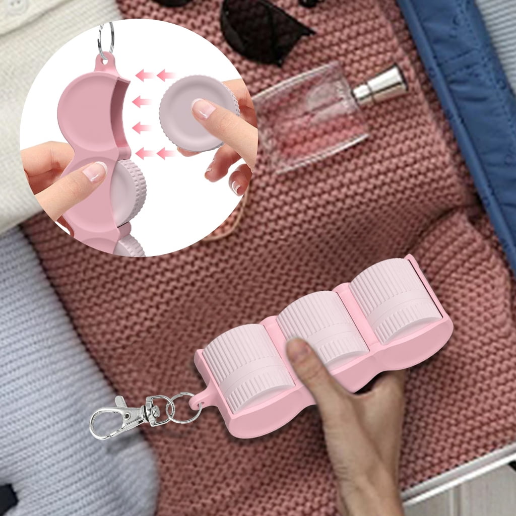 Leakproof Silicone Cosmetic Containers Portable Travel Jars Color Coded Design