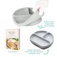 thumbnail image 2 of Suction Plates for Baby, Toddler Self-Feeding Suction Plate , Divided Silicone Dish for Weaning Babies, BPA-Free, Microwave, Dishwasher & Oven Safe – Infant Feeding Bowls, 2 of 5